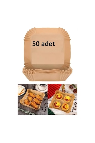 Fritöz Pişirme Kağıdı 50 Evimdeyokyok Çok Renkli