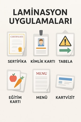 A4 Laminasyon Kağıdı 125 Mic 50 Adet Yüksek Şeffaflık