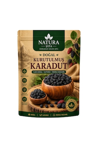 Doğal Kurutulmuş Karadut Katkısız Kuru Meyve Atıştırmalık 1000 Gr Diğer