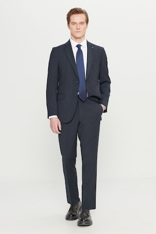 Altınyıldız Classıcs Erkek Lacı Slim Fit Dar Kesim Mono Yaka Kapak Cepli Desenli Esnek Takım Elbise