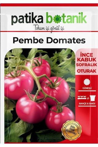 100 Adet Pembe Domates Tohumu- İnce Kabuk-sofralık