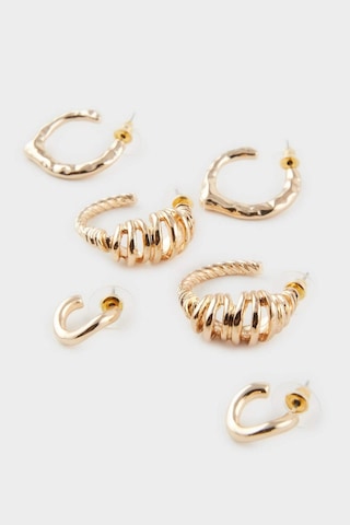 DeFacto Kadın 3'lü Gold Küpe E9062AXNSGD1