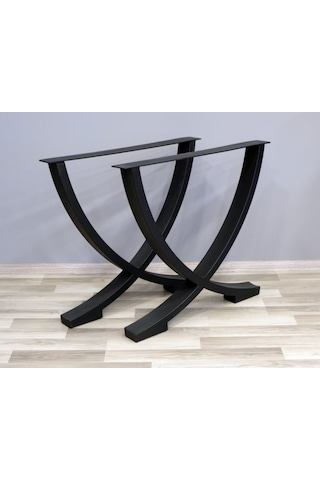 Abronyahediye Oval, Yarım Ay Şeklinde Tasarlanmış Metal Masa Ayağı