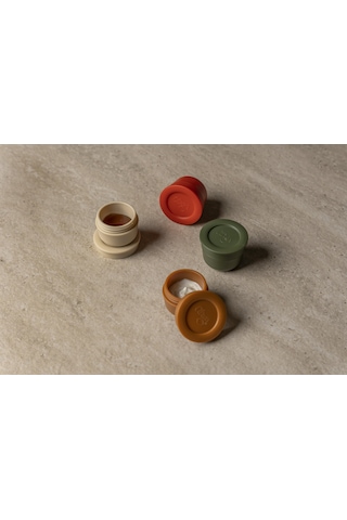 Citron Mini Sos Kapları 2'li Set - Caramel / Green 1286876