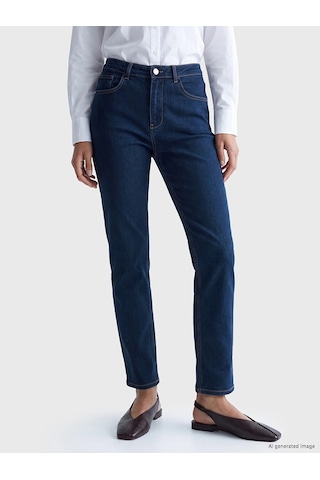 LC Waikiki Lcwaıkıkı Classic İndigo Flare Kadın Jean Pantolon Dark Rodeo