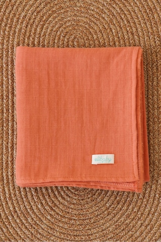 Organik Pamuk Çift Katlı Müslin Örtü Tarçın 75x85 CM Tarçın