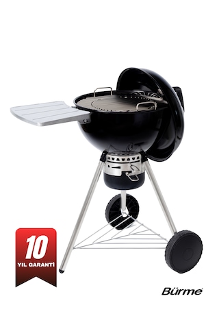 Partner 45.05 Black Masalı Profesyonel Kömürlü Barbekü Siyah