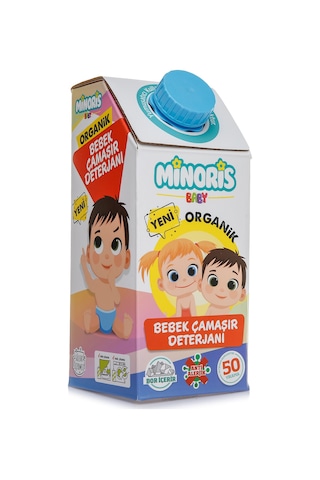 Minoris Baby Organik Bebek Çamaşır Deterjanı 1 L 50 Yıkama