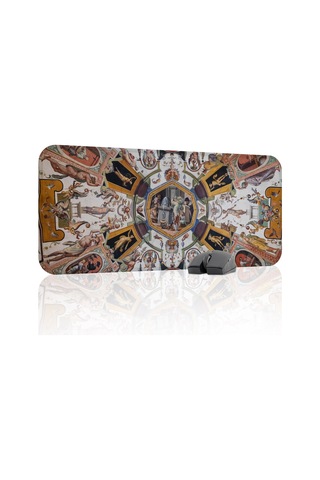 Ortaçağ Sanat Kaymaz Dikişli Kauçuk Oyuncu Mousepad V3 - 70x30 Xl Gaming Mouse Pad Fare Altlığı