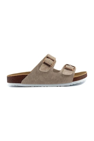Roy Jones 7001 Bej Erkek Comfort Casual Anatomik Tokalı Terlik Bej