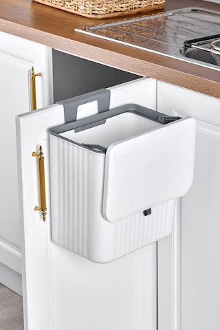 Origa 15 Lt Mutfak Tezgah Üstü Ve Dolap Askılı Çöp Kovası Beyaz