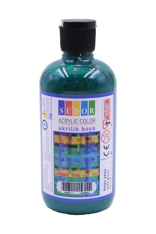 Südor Akrilik Boya 250 Ml Koyu Yeşil 22 Çok Renkli