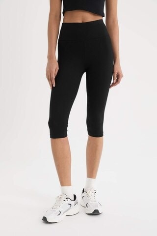 Defacto Defactofit Diz Altı Sporcu Tayt E2679ax25smbk81 SiYAH