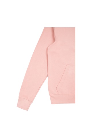 Beord Pembe Pamuk Kapüşonlu Fermuarlı Sweatshirt Bzt1-135
