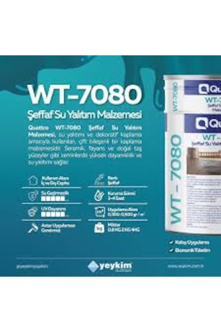 Quattro Şeffaf Cam Su Yalıtım Malzemesi 2kg