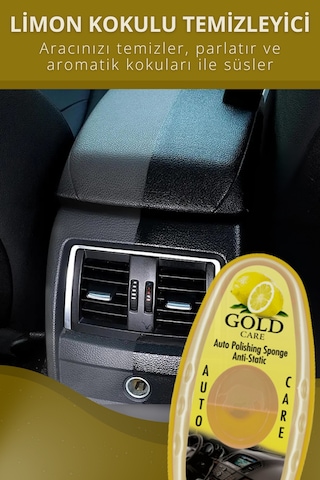 Oto Temizleme Ve Parlatma Süngeri Antistatik, Toz Tutmaz Limon