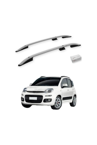 Turtle Fiat Panda 319 2012-2021 Tavan Çıtası Crown Gri