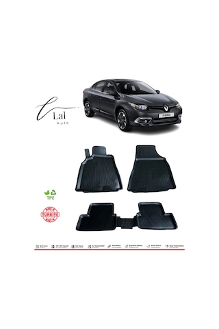 Renault Fluence 2009 Sonrası 3d Havuzlu Paspas