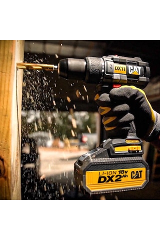 CAT DX11 Li-ion Çift Akülü Kömürsüz Profesyonel Vidalama Matkap