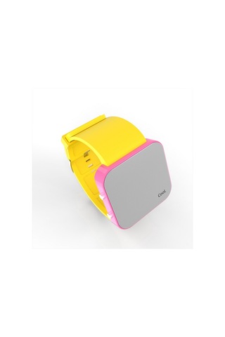 Cool Watch Saat - Pembe Led Kasa - Sarı Kayış Unisex