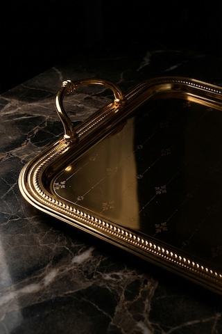 Acar Elza Gold Tepsi - 43 Cm Gold
