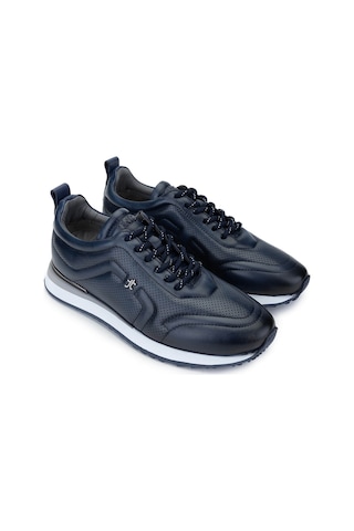 Tamer Tanca Erkek Hakiki Deri Lacivert Sneakers & Spor Ayakkabı 383 5960 Erk Ayk Sk24-25 Lacı Slvr Lacivert