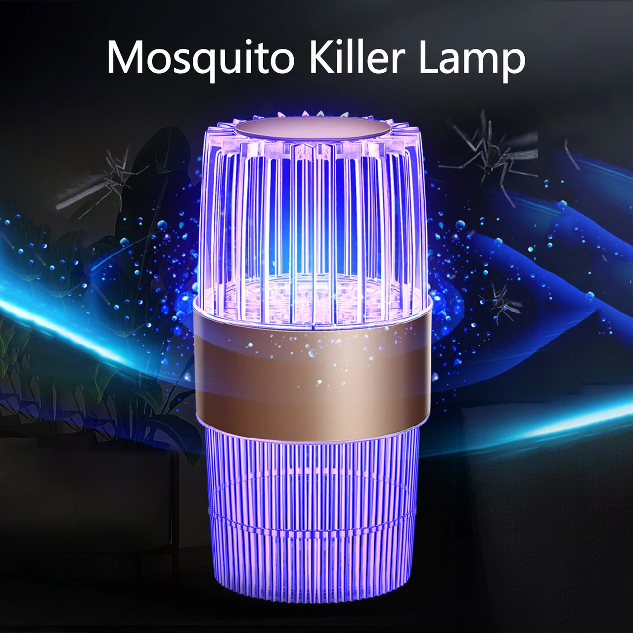 Shineyee Usb Led Işıkli Ev İçi Mus Mus Öldürücü - 8 Ledli Gümüş C10 Modeli - Hava Dehidrasyonlu Toplayıcı, 100 M² Kapsama Alanı