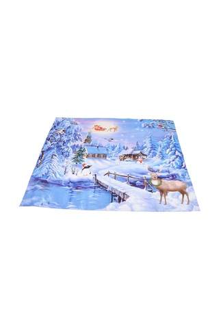Xindoker Noel Dekorasyonu Tapestri: Yüksek Kaliteli Polyester Duvar Örtüsü, 150x130cm, Noel Desenli, Çok Amaçlı Ev Dekoru Ve Parti Arka Planı Diğer