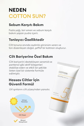 Missha Yağlanma Eğilimi Gösteren Ciltler Için Mat Bitişli Güneş Kremi All Around Safe Block Cotton Sun