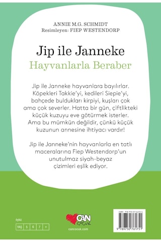 Jip ile Janneke - Hayvanlarla Beraber - Annie M.G. Schmidt - Can Çocuk Yayınları