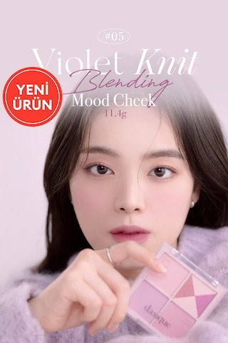 Dasique Karıştırılabilir Renk Tonlarına Sahip 4lü Allık Paleti Blending Mood Cheek 05 Violet Knit 05 Violet Knit