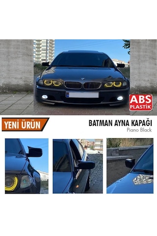 Bmw E46 Yarasa Ayna Kapağı Batman Parlak Siyah Piano Black