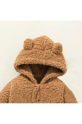 Mai Perla Peluş Welsoft Bebek Tulum Mai080 Kahverengi
