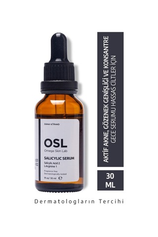 OSL Omega Skin Lab Yağlı Ve Karma Ciltler İçin Salicylic Serum 30 ML