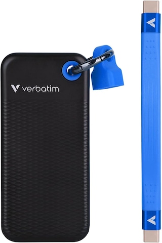 Verbatim Pocket Ssd Usb 3.2 Gen 2 512gb Black/blue
