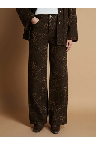Lcw Modest Kahverengi Straight Fit Kadın Jean Pantolon