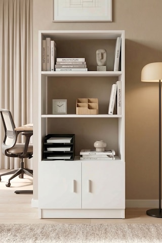 Yurudesign Vario D Ofis Kitaplık Beyaz VO4-W