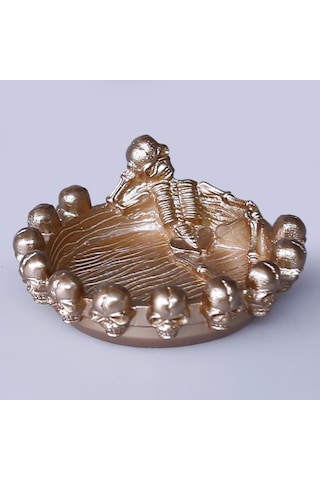 Skull Dekoratif Obje Vizon