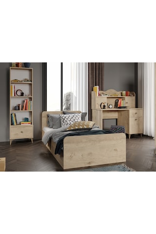 Akasya Modern Genç Odası Takımı Meşe - 4 Parçalı Meşe