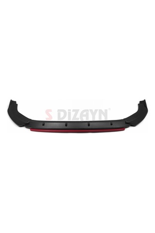 Volkswagen Golf 8 Abs Plastik Ön Tampon Alt Lip Kırmızı Ekli 4 P