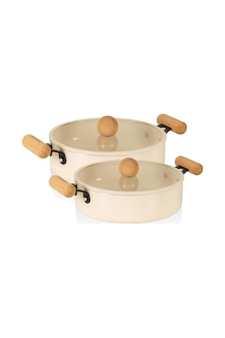 The Mia Cucina Di Mia İndüksiyon Tabanlı Seramik Tencere Seti 4 Parça Çok Renkli