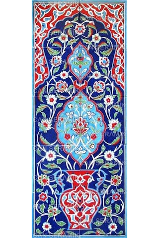 Can Seramik - 40x100 CM El Dekoru İznik Çini Pano Can Seramik - 40x100 CM El Dekoru İznik Çini Pano