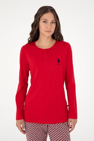 U.s. Polo Assn. Kadın Kırmızı Pijama Takım 50303405-vr030 Kırmızı