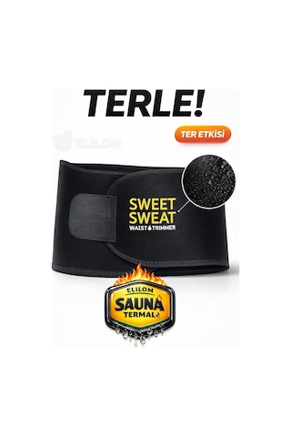 Termal Sauna Kemer Korse Spor, Bel Ve Göbek Eritme, Terletici Ve Sıkılaştırıcı, Erkek-kadın Çok Renkli