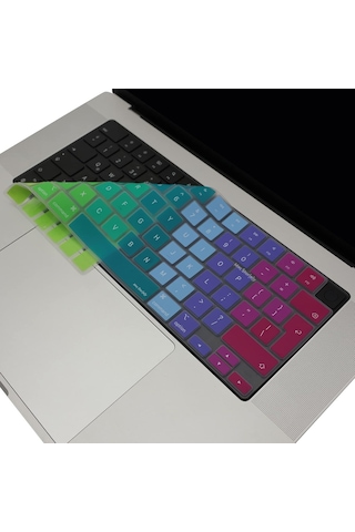 Apple MacBook Uyumlu, M1-m2-m3 Air Pro Klavye Koruyucu Uk-eu İngilizce Touchıd'li A2681 A3113 A2941 A3114 A2442 A2779 A2992 A2918 A