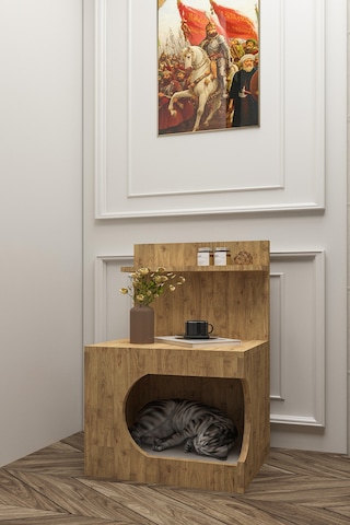 Kedi Evi Komodin,pet Komodin,yıkanabilir Minderli,atlantik Çam