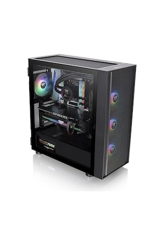 Thermaltake H570 TG 750W 80+ Argb 3x120mm Fan Mesh Ön Panel Tempered Glass Pencereli Oyuncu Kasası