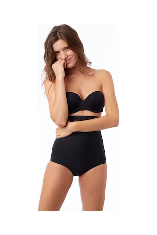 Private2 Model 2li Lazer Kesim Slip Yüksek Bel Iz Yapmaz Külot Korse Ten Ve Siyah Renk Tenvesiyah