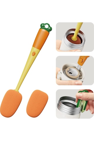 3 Fonksiyonlu Biberon Temizleme Fırçası Biberon Meme Ucu Temizle
