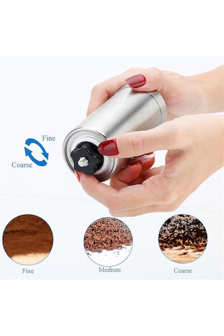 Sisus Paslanmaz Çelik Kahve El Kahvesi Öğütücü